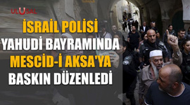 İsrail Polisi Yahudi bayramında Mescid-i Aksa'ya baskın düzenledi